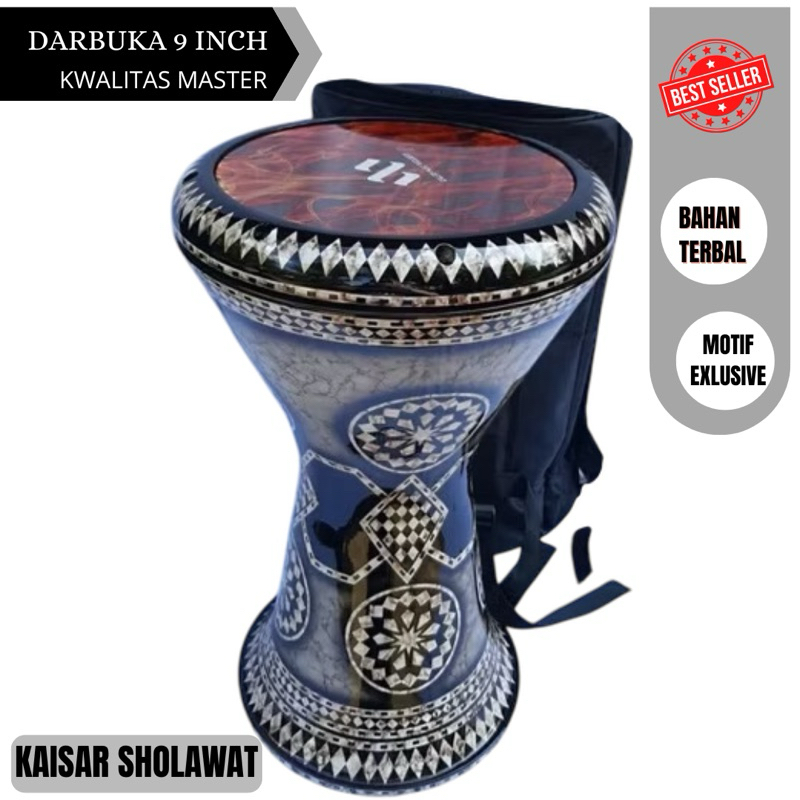 DARBUKA 9 INCH MIKA AHA. DARBUKA HADRAH