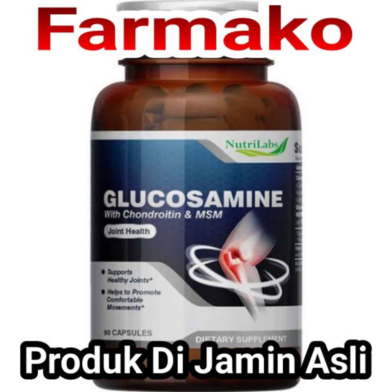 Nutrilabs Glucosamine With Chondroitin MSM Obat Nyeri Sendi Tulang Otot Lutut Pinggang Herbal