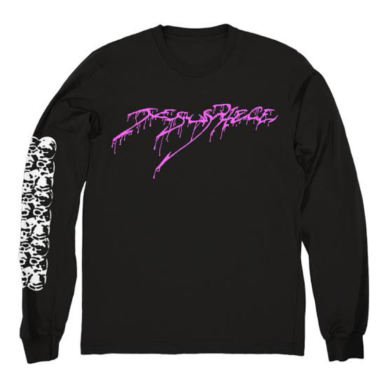 KAOS BAND OFFICIAL JESUS PIECE - SKULL LONGSLEVEE