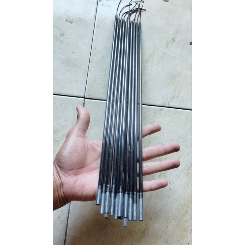 sambungan sparepart tegek carbon ruas pendek 40cm
