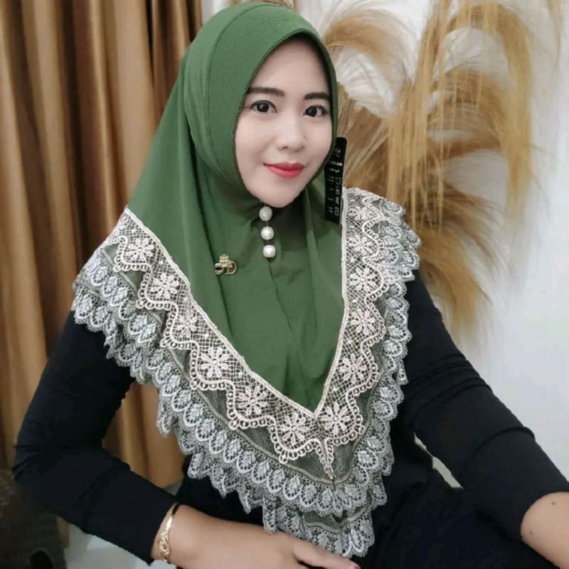 Jilbab Instan Kania Renda ori FO