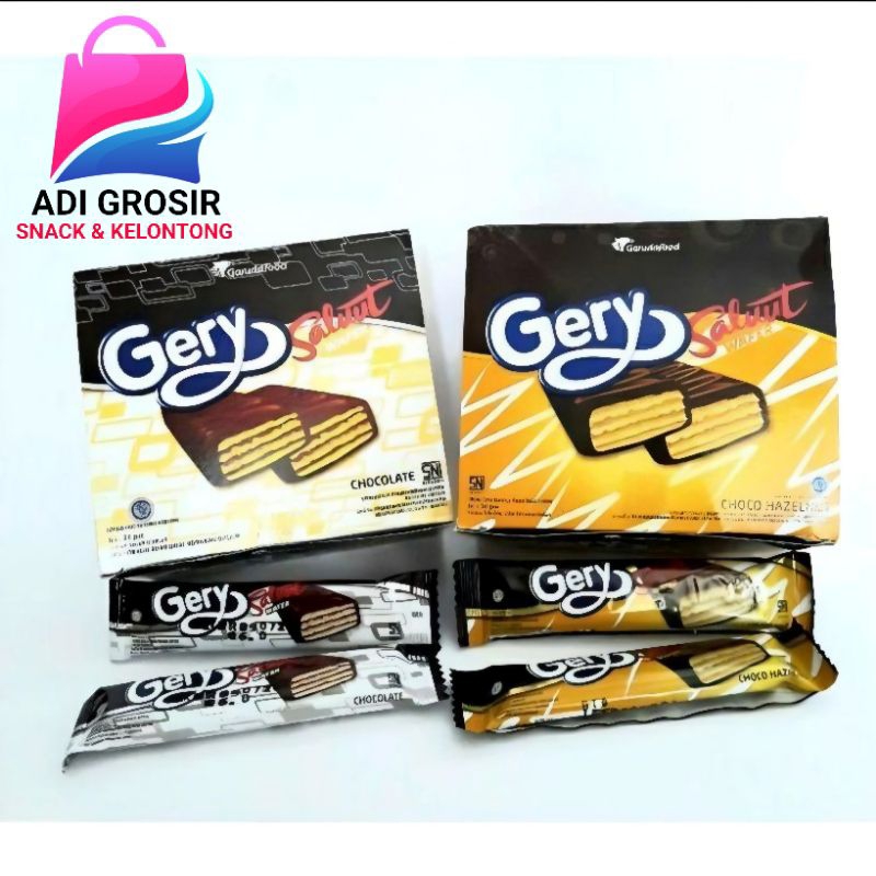 

GERY SALUT WAFER COKELAT 1 BOX ISI 25 PCS