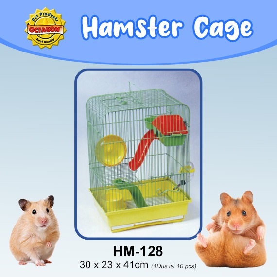 Kandang Hamster Octagon hm 128 (BISA INSTAN)