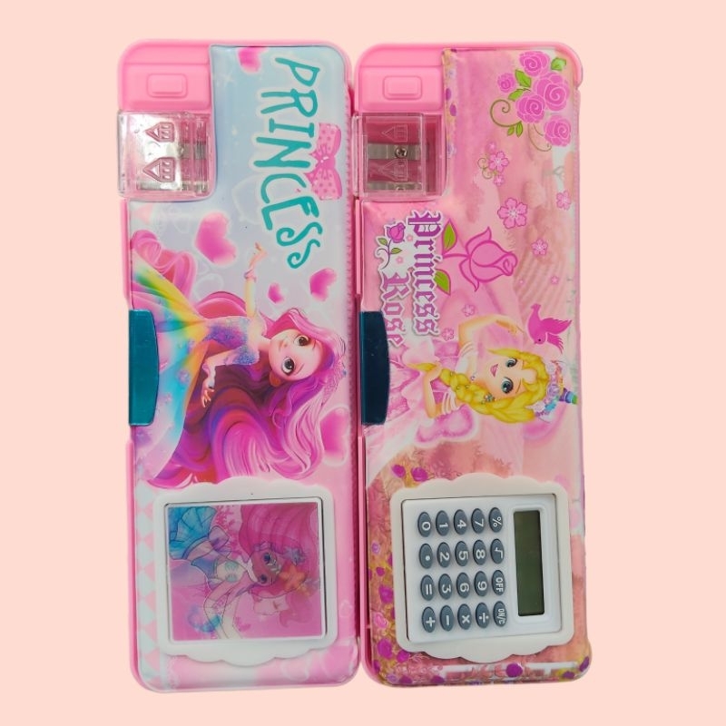 

Kotak Pensil Magnet + Kalkulator Karakter Princess | Pencil Case Kalkulator Princess