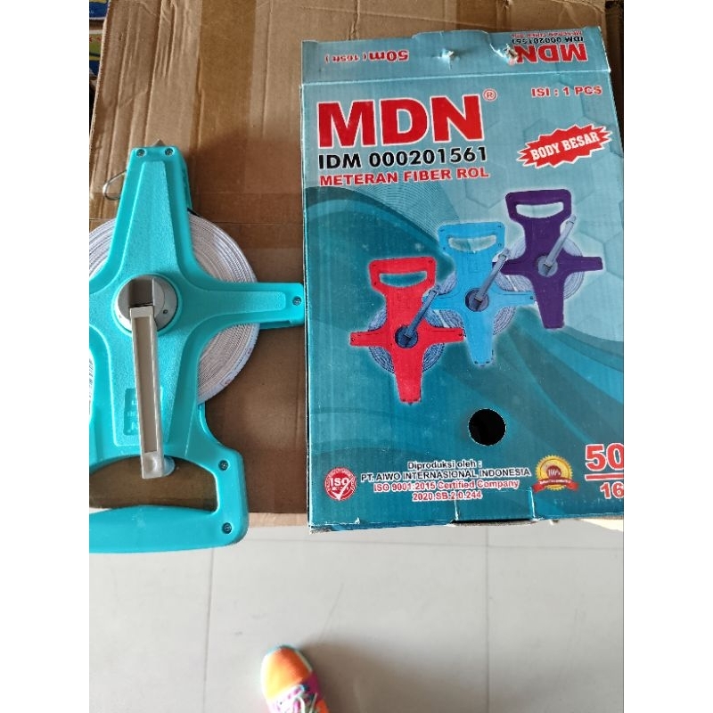meteran 50 m merk MDN