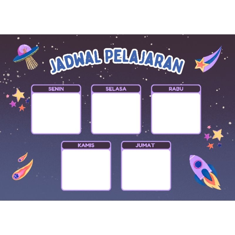 

Jadwal Pelajaran Sekolah 5 Hari Senin - Jum'at
