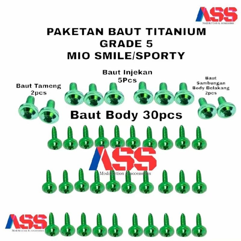 PAKETAN BAUT TITANIUM MIO SPORTY