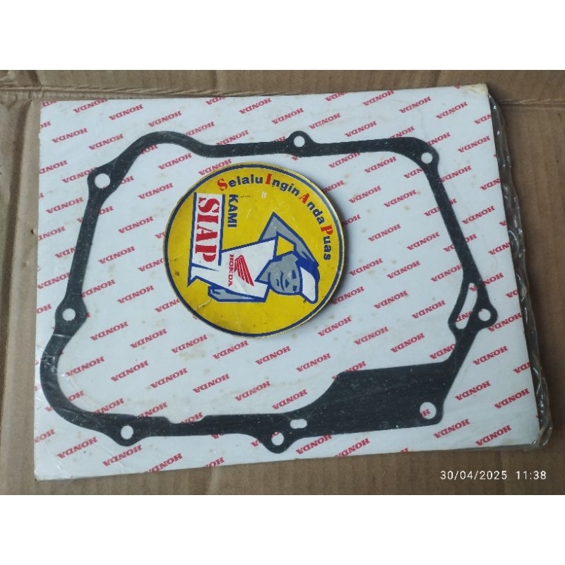 gasket perpak paking blok block cover tutup kanan kopling honda win astrea prima star grand legenda 