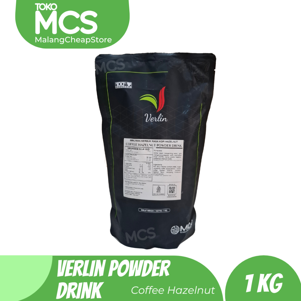 

VERLIN Bubuk Minuman rasa COFFEE HAZELNUT / Verlin Bubble Drink 1kg