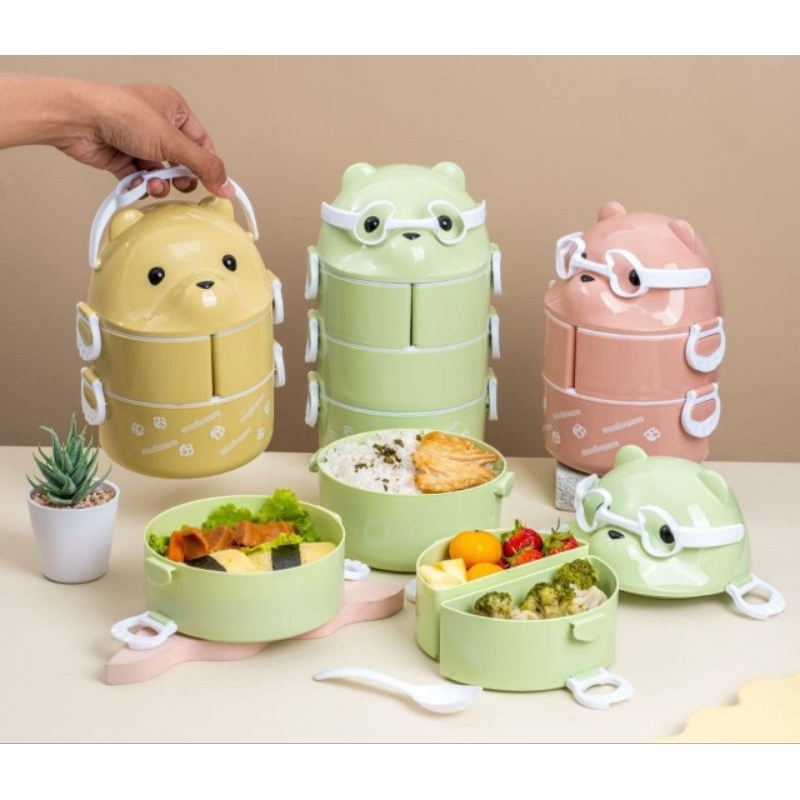 Rantang panda susun 4