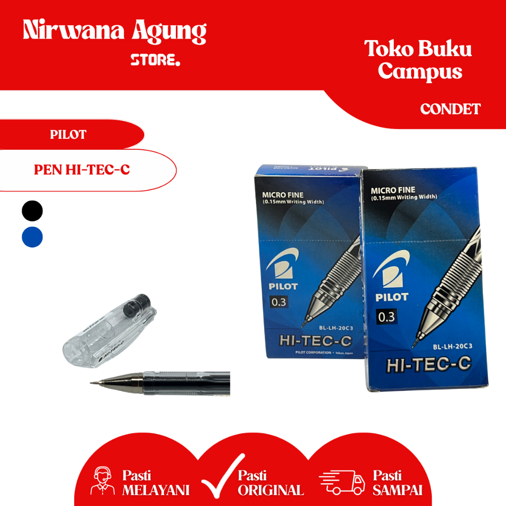 

[BOX]PILOT - Gel pen / pulpen jel / pena jel / bolpoin jel PILOT HI-TEC-C