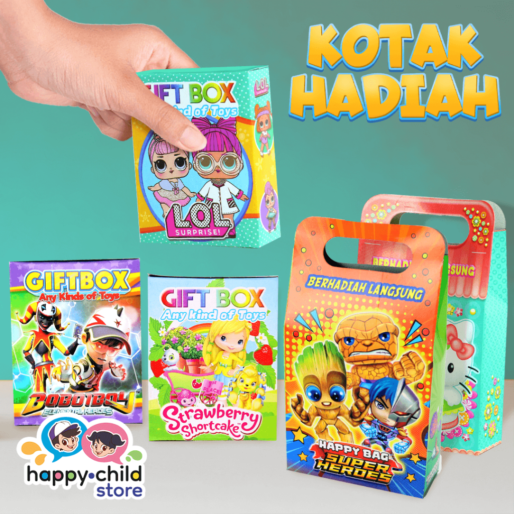 

[Grosir] Kotak Hadiah Surprise Box Gift Box isi 320-400 pcs (Harga per Pack)