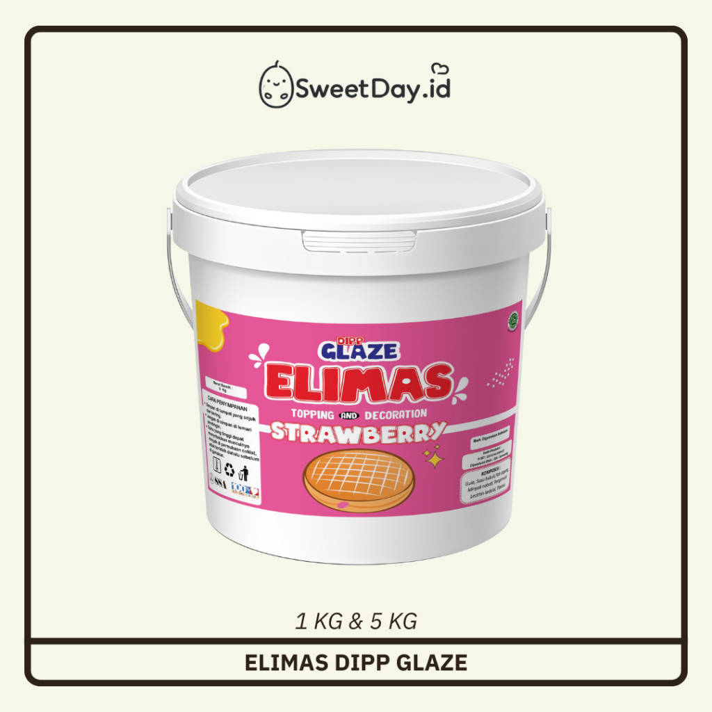 

Glaze Elimas Strawberry Kemasan 1 Kg dan 5 Kg