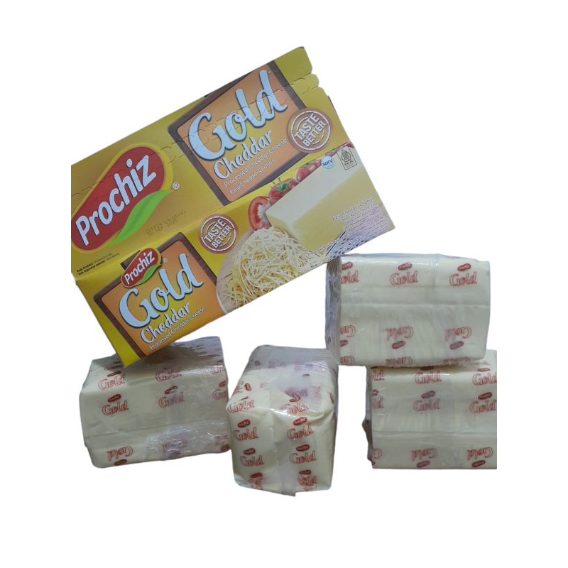 

keju prochiz gold cheddar repack 500 gram kurang lebih I keju parut I keju balok I bahan kue dan makanan I Cheddar gold