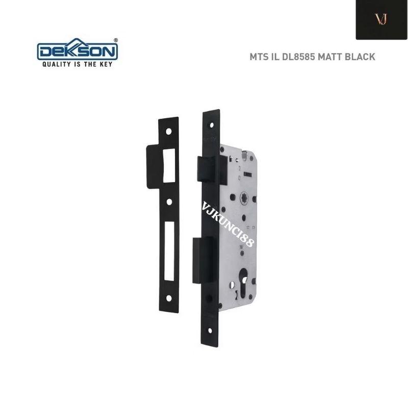 Mortise Lock Dekkson MTS RL DL8585 MATT BLACK