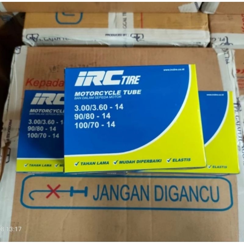 GROSIR BAN DALAM IRC300/360-14;90/80-14;100/70-14 BAN DALAM MOTOR
IRC