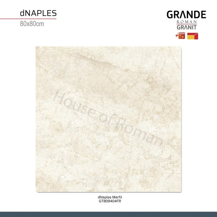 ROMAN GRANIT GRANDE dNaples Marfil 80x80 GT809404FR ROMAN GRANIT