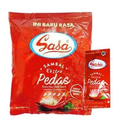 

SASA SAUS SAMBAL EXTRA PEDAS SACHET ISI 24 pcs/ Sasa Sambal Extra Pedas 192 gr (8 gr x 24 Sachet) - Sasa Sambal Ekstra Pedas