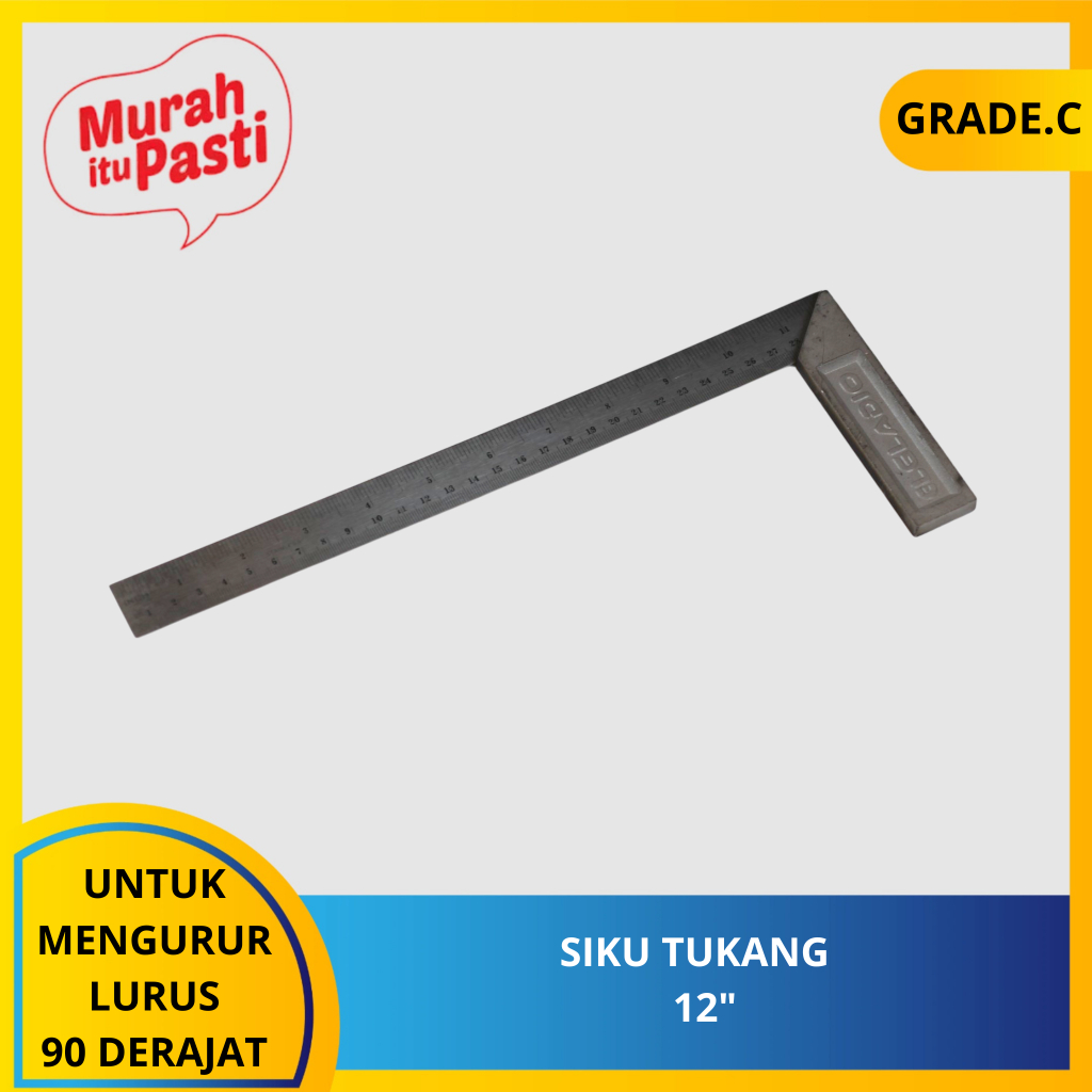 

SIKU TUKANG 10" - sikon penggaris - 20cm. [C][#SIKU]