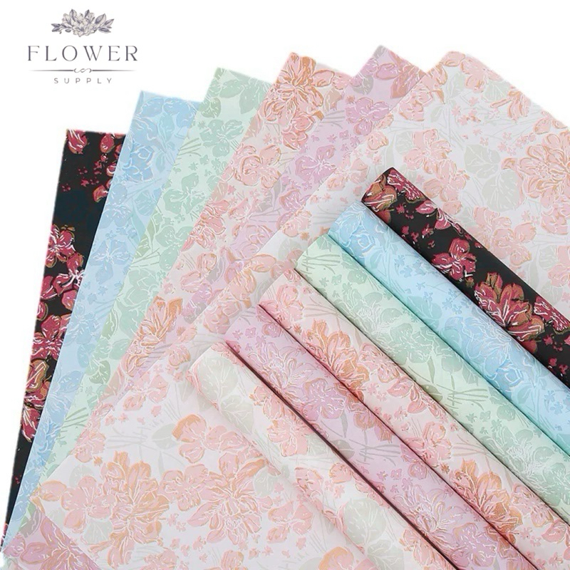 

FLOWERSUPPLY - (1LEMBAR) KERTAS CORAK FLOWER TEXTURE / LEMBAR - KERTAS BUNGA BUKET - FLOWER 3D PRINT PREMIUM