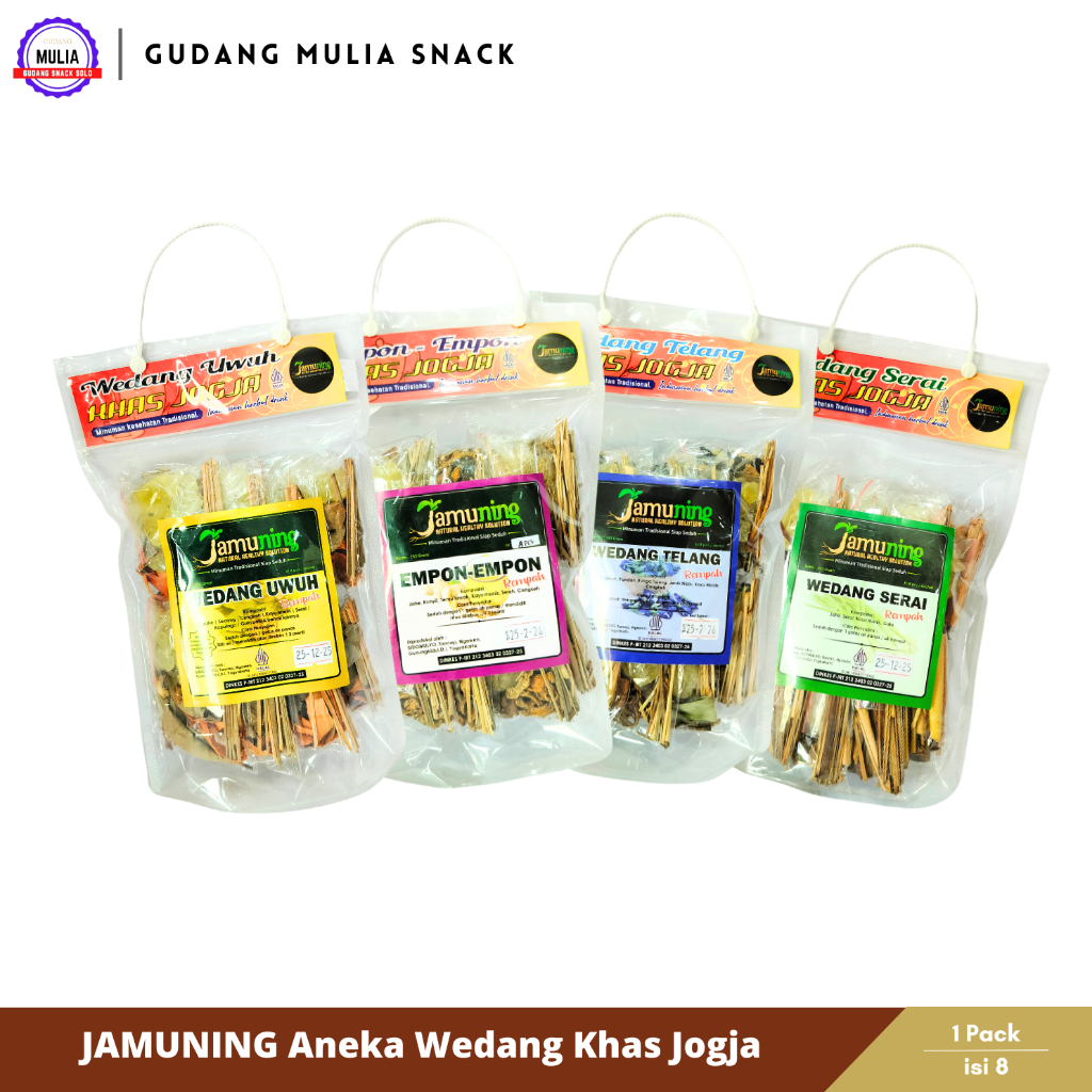

JAMUNING Wedang Khas Jogja | Wedang Uwuh Rempah Empon - Empon Telang Serai