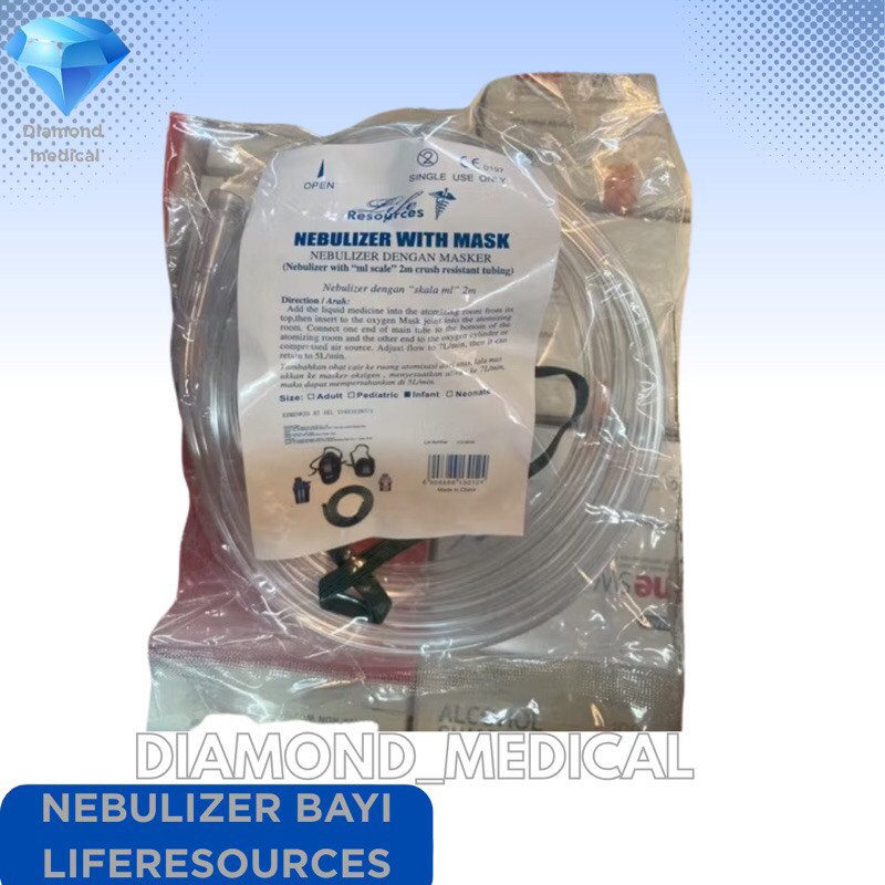 masker nebulizer bayi  life resource