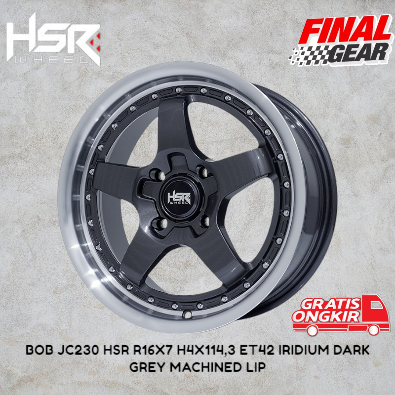 promo velg ring 16 murah lubang 4x114 ,velg mobil model palang ring 16 tipe hsr bob original hsr