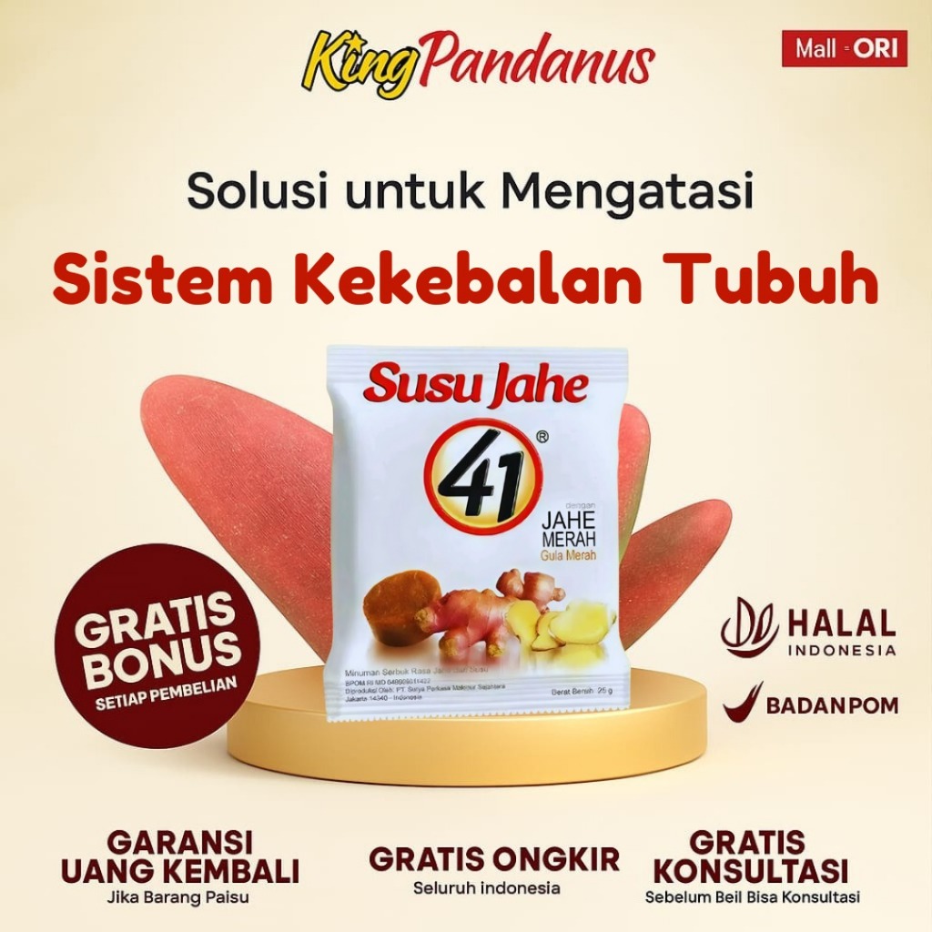 

Jahe 41 | 1 Sachet | Original | BPOM - King Pandanus