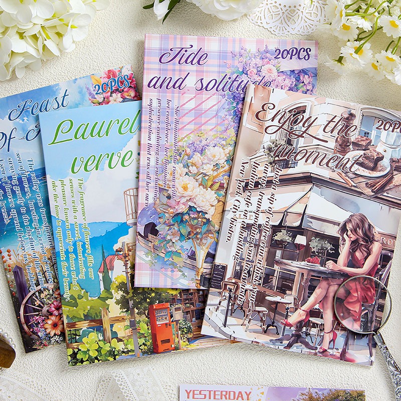 

[Artopia] Buku Sticker ZLMD Stiker Book Paris Girl Pohon Flower Bunga Store