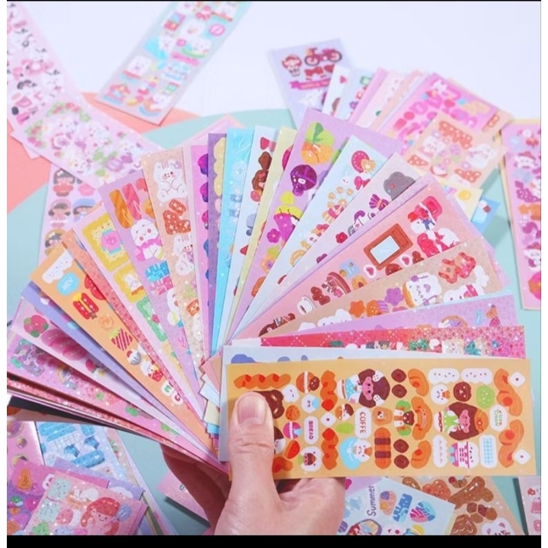 

STIKER DIY MODEL KARTUN SHINY 1PCS ISI 5 LEMBAR RANDOM COMEL/ STIKER KARTUN COMEL/STIKER BOTOL,BUKU,JURNAL ANAK LUCU