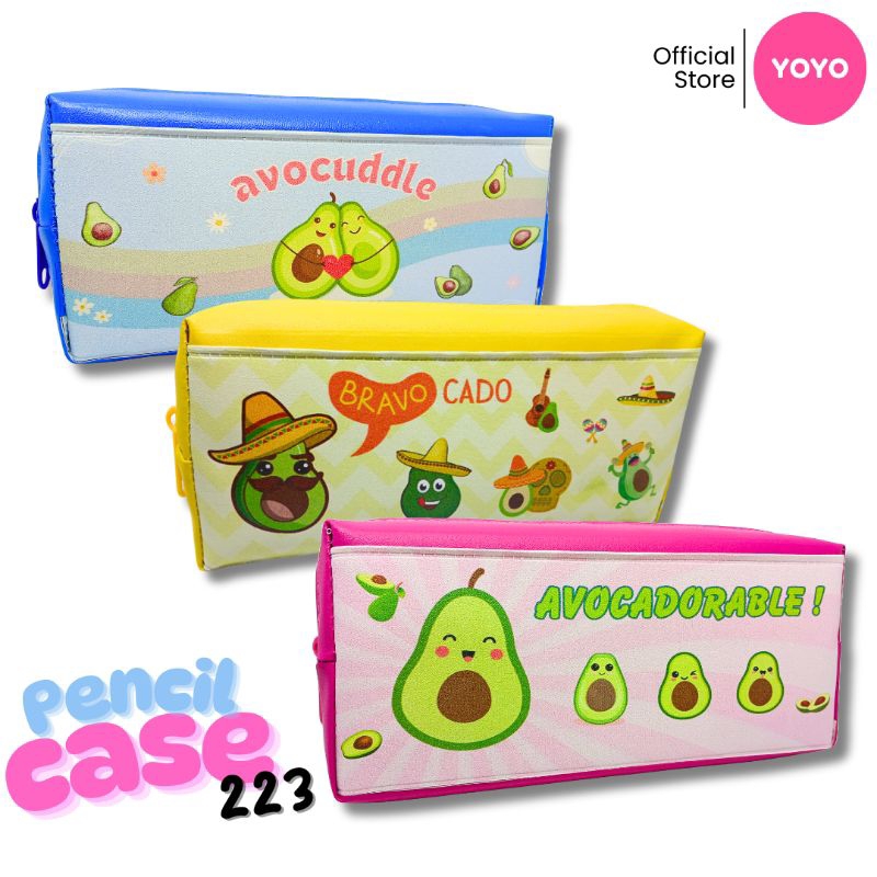 

YOYO Tempat Pensil Aesthetic BUAH AVOCADO Tempat Pensil Anak Lucu