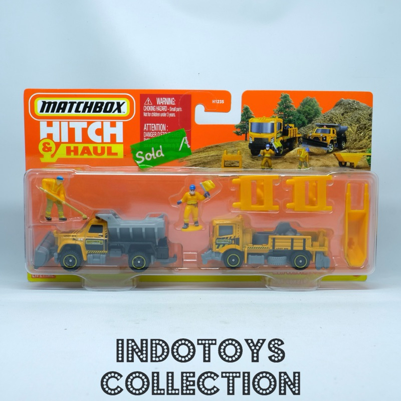 Matchbox Hitch 'N Haul ~ Road Stripe King / Plowverizer