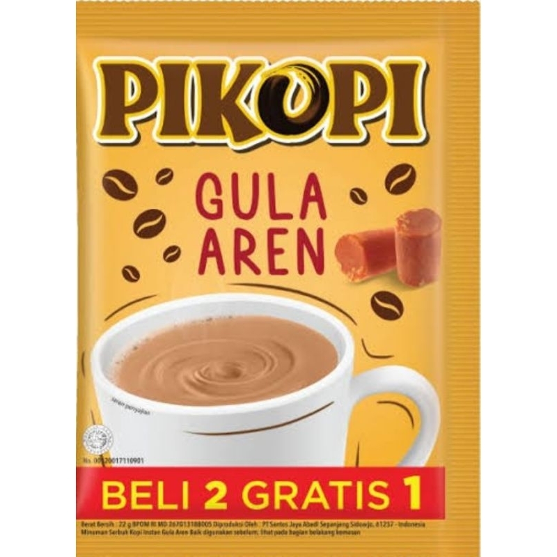 

Pikopi Gula Aren Sachet 22 gram ( 1 Renceng isi 10 + 5 Sachet )