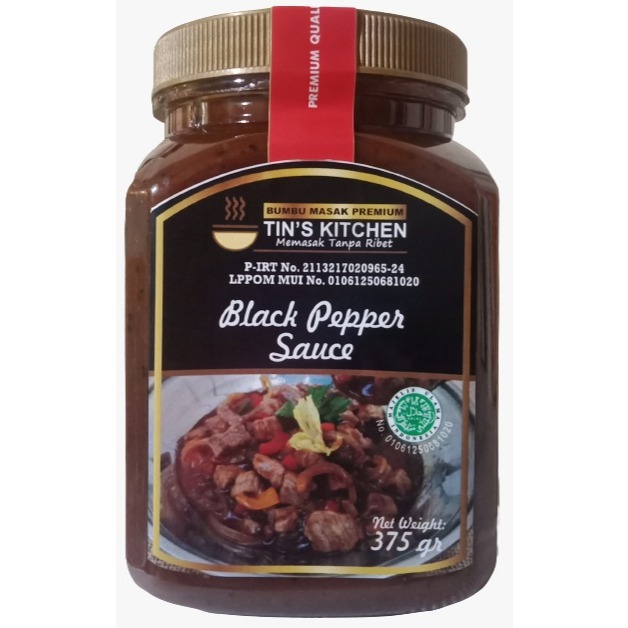

Saus Blackpepper Tins Kitchen Blackpepper Sauce 375gr