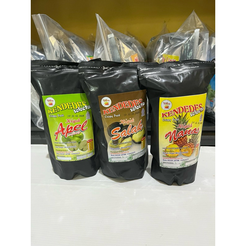 

PAKET HEMAT 100gr KERIPIK nanas,salak,apel premium
