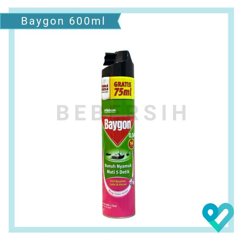 Baygon Aerosol 600ml/ Baygon Semprot Nyamuk Kecoa 600ml
