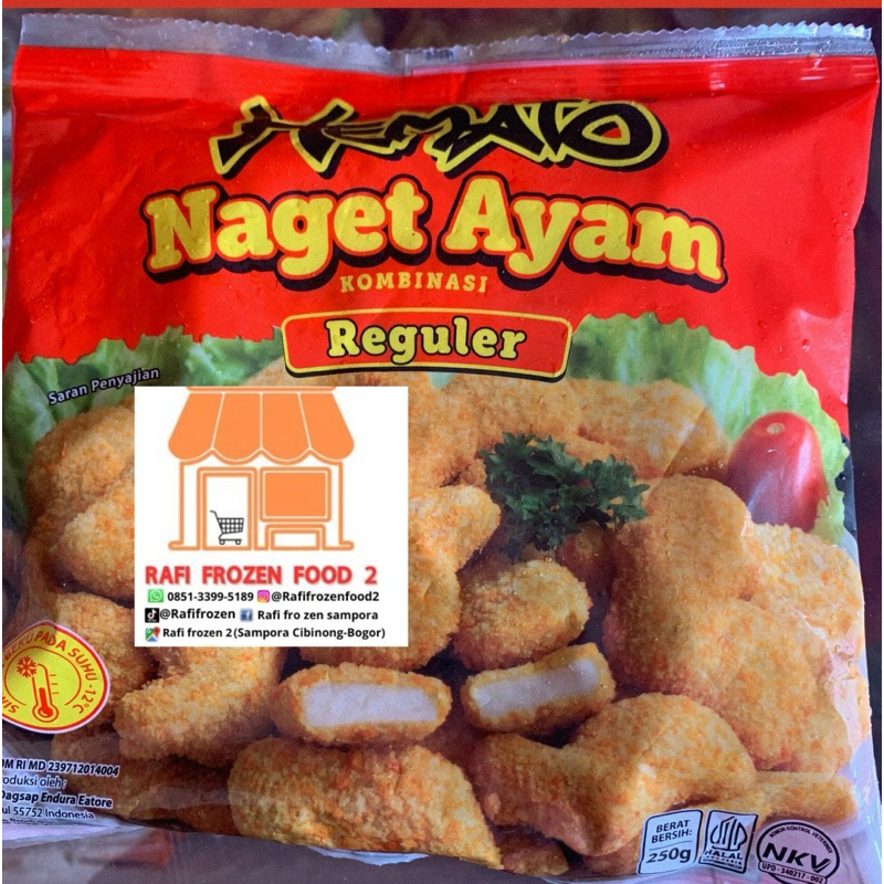 

hemato nugget 250gr/ pembelian minimal 2, tersedia bentuk reguler dan mix karakter