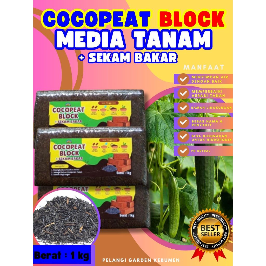 TERBAIK  Cocopeat Fiber, Cocopeat Fellagro, Cocopeat Gecko