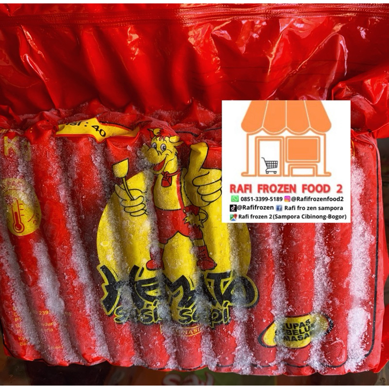 

hemato sosis sapi 1000gr isi 40pcs, hemato sosis sapi 1kg isi 40pcs