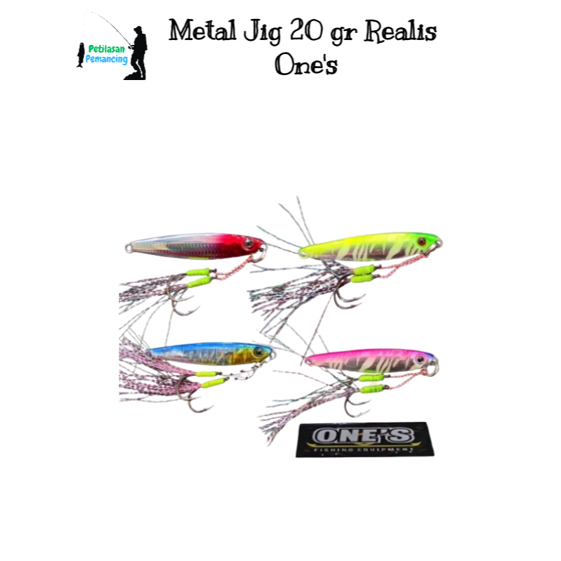 Metal Jig Realis One's 20gr – Umpan Pancing Laut Slow Jigging Terbaik