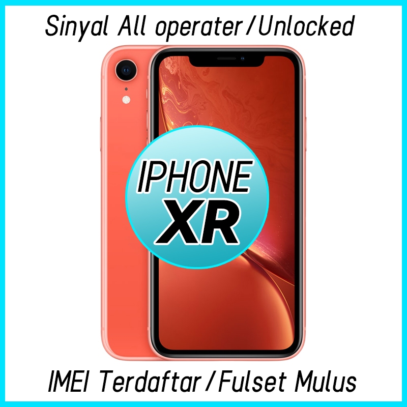 iphone XR 64GB 128GB Second fulset bekas Original 100% no minus BH96 up Seperti baru Unlocked ip xr