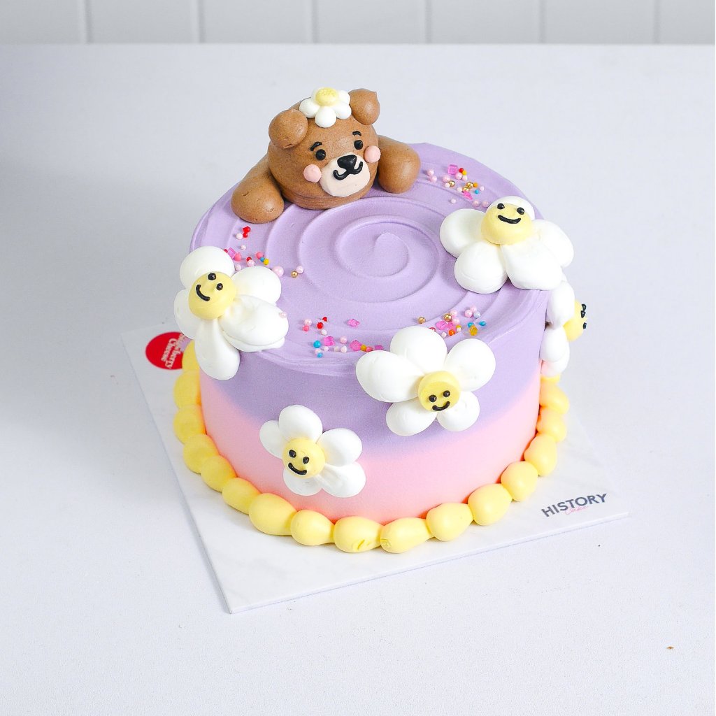 

HistoryCake Kue Tart Ulang Tahun Birthday Cake Mini Rasa Strawberry Cheese - Happy Bear