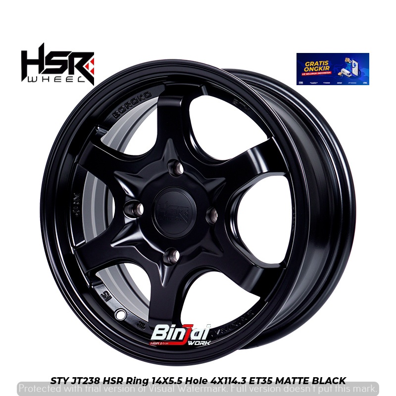 Velg Mobil Avanza Xenia Evalia Izuzu Panter Carry Cielo Ring 14 HSR STY Velg Racing R14 - Bisa Kirim