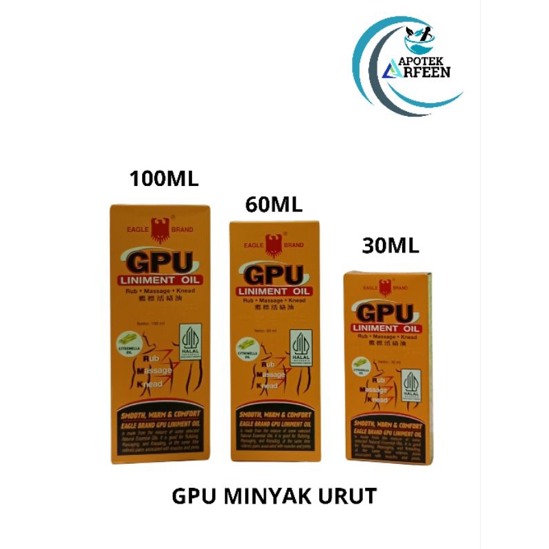 MINYAK URUT GPU - MINYAK GOSOK - MINYAK URUT