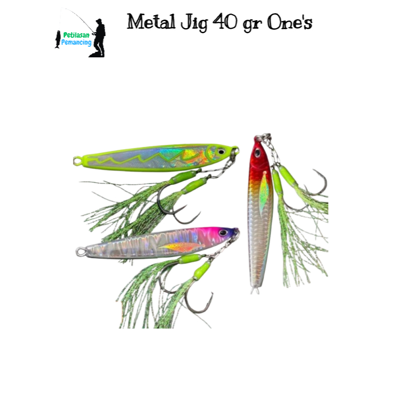 Metal Jig Gomame One's 40gr – Umpan Pancing Laut Slow Jigging Terbaik