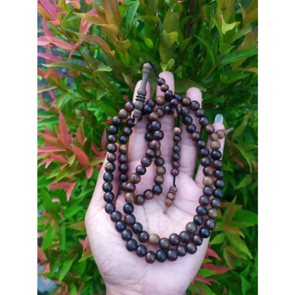 Tasbih Gaharu Grade A 6mm 8mm 10mm 12mm Gaharu Gaharu Kalimantan Tasbih kayu Gaharu Tasbih Gaharu