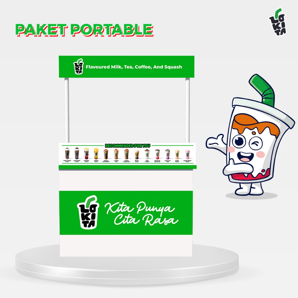 

PAKET PORTABLE FRANCHISE LOKITA INDONESIA MINUMAN COKLAT KEKINIAN