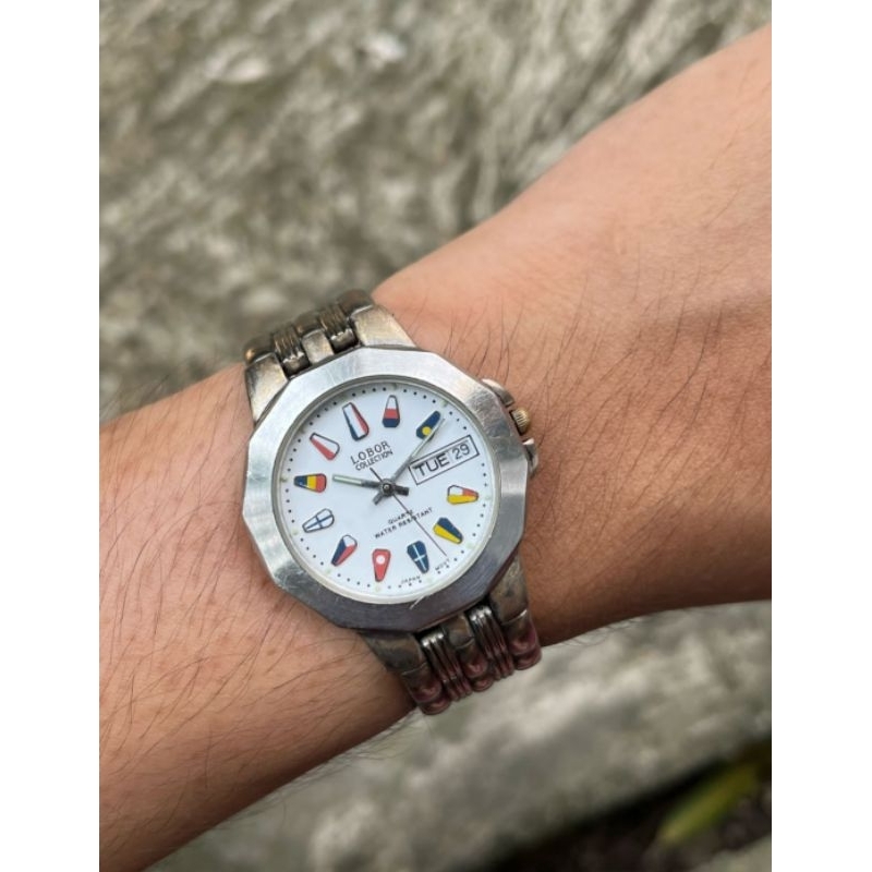 Jam Tangan Lobor Vintage Flag