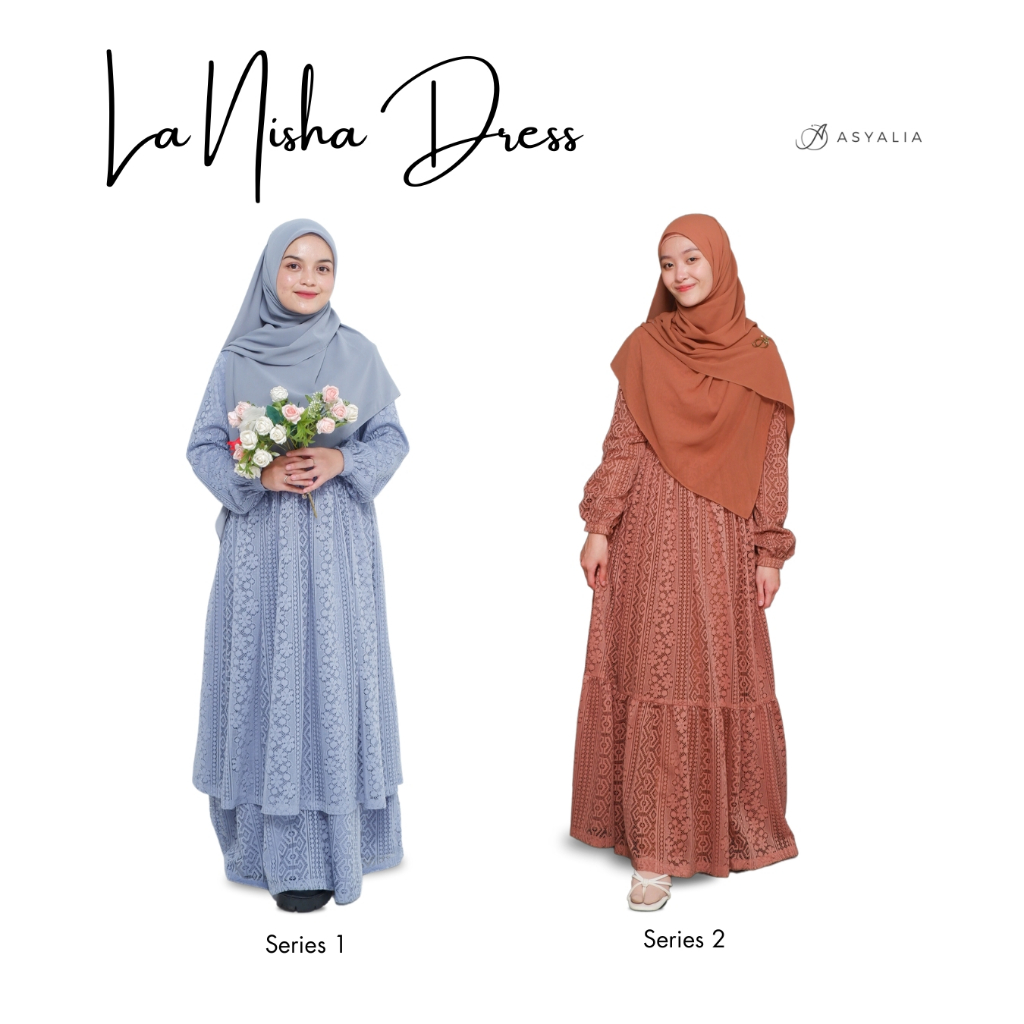 DRESS LA NISHA SERIES / DRESS GAMIS BUSUI / DRESS GAMIS WISUDA / DRESS GAMIS CUSTOM / DRESS ASYALIA 