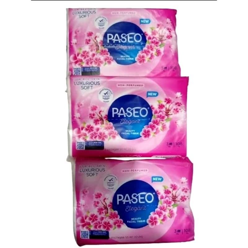 TISU PASEO ELEGANT// TISU TRAVEL SIZE// TISU PASEO 3 Ply 108 lembar